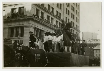 Historischer Paradewagen Nr. 31, Zerstörung der Statue von George III
