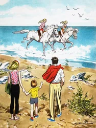 Reiten im Brandung