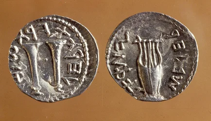 Münzen aus dem Bar-Kochba-Aufstand, 134-135