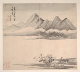 Landschaften im Stil verschiedener Künstler, datiert 1716