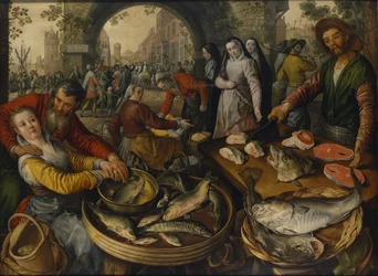 Fischmarkt mit Ecce Homo, 1570