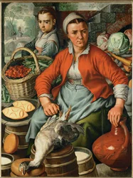 Bäuerin auf dem Markt