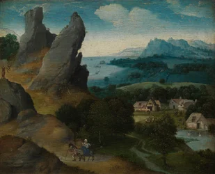 Landschaft mit der Flucht nach Ägypten