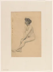 Sitzender weiblicher Akt