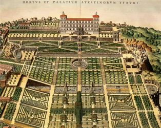 Ansicht der Villa d
