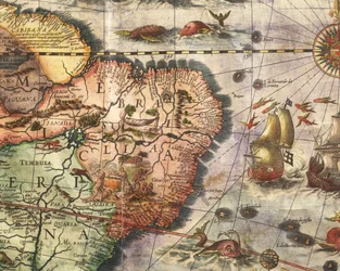 Karte von Amerika erstellt von Joan Blaeu