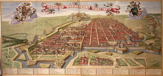 Karte von Turin aus dem Theatrum Sabaudiae