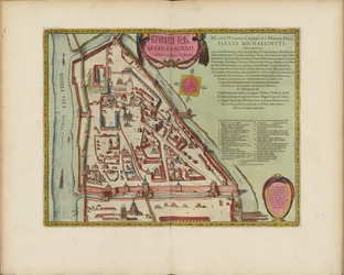 Der Moskauer Kreml Karte des 16. Jahrhunderts (Castellum Urbis Moskvae)