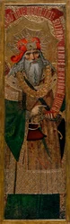 David - Gemälde von Joan Gasco (aktiv 1500-1529) - ca. 1500 - Tempera auf Holz - 210,8x60 - Museu Nacional d