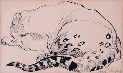 Skizze, Leopard, Londoner Zoo, 2005