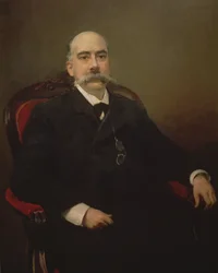 Porträt von Emilio Castelar y Ripoll, spanischer Staatsmann, Redner und Schriftsteller