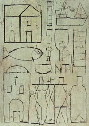 Grafik mit zwei Figuren
