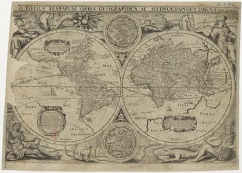 Nova totius terrarum orbis geographica ac hydrographica tabula Weltkarte, 1631