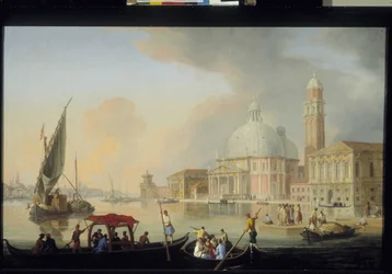 Ansicht von Venedig von Johan Richter (1665-1745). Flämische und niederländische Schule des 18. Jahrhunderts