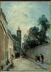 Die Rue de l’Abbé-de-l’Épée und die Kirche Saint-Jacques du