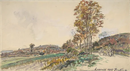 Straße bei La Côte-Saint-André, 1885