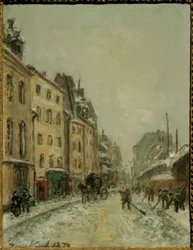 Rue du Faubourg Saint-Jacques, Schneeschaufler