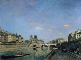 Die Seine und Notre Dame in Paris