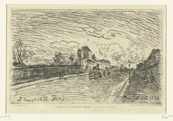 Ausgang des Krankenhauses Cochin (Faubourg Saint-Jacques, Paris)