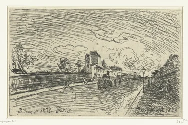 Ausgang des Krankenhauses Cochin (Faubourg Saint-Jacques, Paris)