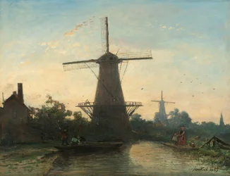 Windmühlen bei Rotterdam