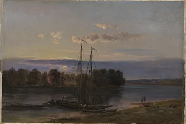 Abendstimmung an der Elbe