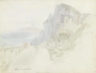 Von der Straße zwischen Capri Stadt und Marina Grande