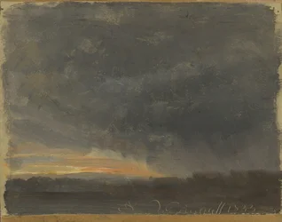 Sturmwolken mit Regen