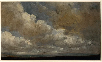 Studie mit Wolken und Horizont