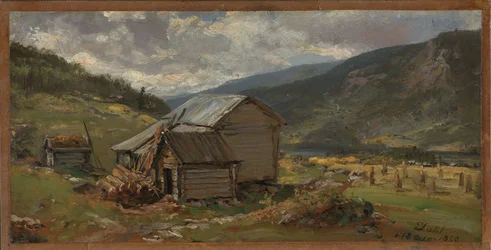 Blick auf Hjelle in Valdres