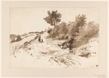 Hügelige Landschaft in Frankreich