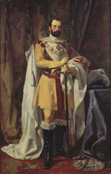 Porträt von König Karl XV. von Schweden (1826-1872)