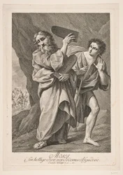 Moses in seinem heiligen Eifer über den Götzendienst der Völker