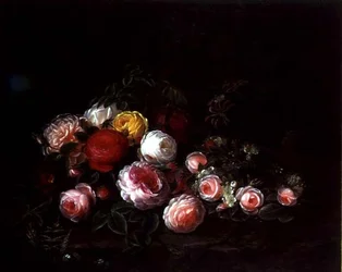 Rosen in einer Landschaft
