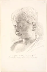 Britannicus Kopf. 3/4 Profil nach links
