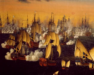 Schlacht von Bjorko, nahe Stockholm, von Johan Tietrich Schoultz