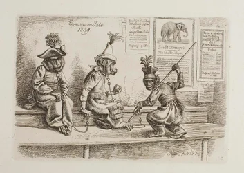 Zum neuen Jahr 1829. Affen