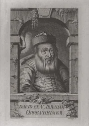Porträt von David Oppenheim 1664-1736, Oberrabbiner von Prag, 1773