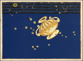 Karte des Sternbilds Crater (1624) von Johann Bayer