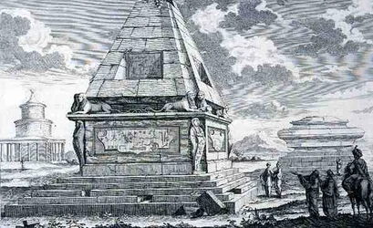 Gräber bei Kairo, Ägypten, aus 
