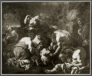 Jupiter saugt von der Ziege Amalthea