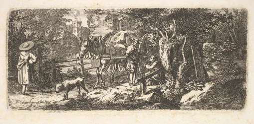 Almosen von einem Fuhrmann, 1814