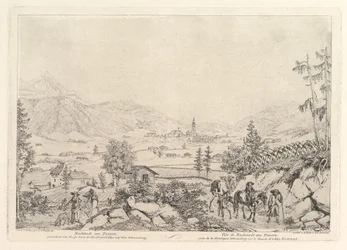 Ländliche Landschaft, Radstadt am Tauren, frühes 19. Jahrhundert