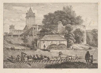 Die Stadtmauer von Regensburg, 1817