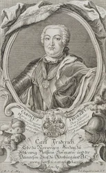 Porträt von Herzog Karl Friedrich von Holstein-Gottorp, Mitte des 18. Jahrhunderts