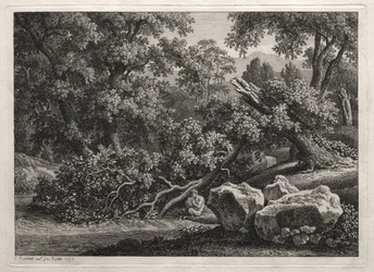 Heroische Landschaft: Der Satyr spielt die Flöte