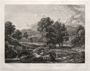 Heroische Landschaft: Der Tanz des Hirten auf der Brücke