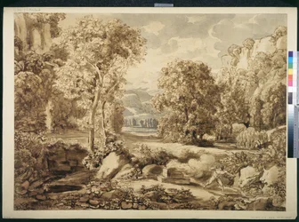 Landschaft mit den Opfern von Kain und Abel