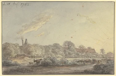 Dorf zwischen Bäumen