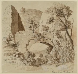 Eingang in die Ruine Heimburg